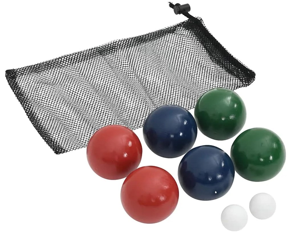 vidaXL Σετ Μπάλες Bocce 8 Τεμ. με Θήκη Μεταφοράς Μασίφ Ξύλο Πεύκου