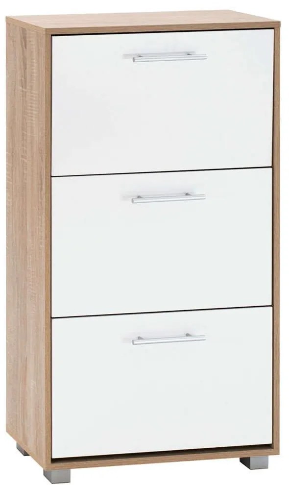 Παπουτσοθήκη Davina HM2221.06 62x24x110cm Sonoma-White Μελαμίνη