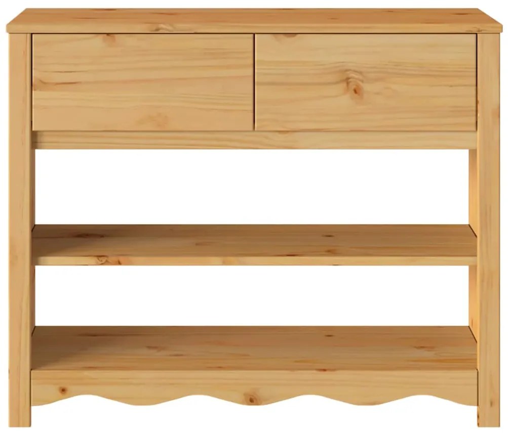 vidaXL Τραπέζι κονσόλας με συρτάρι Drammen Δρυς 89.5 x 37 x 73 εκ