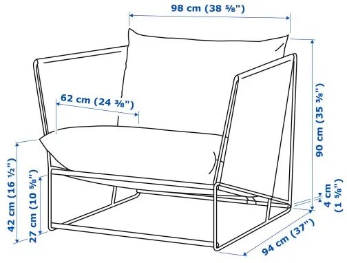 HAVSTEN πολυθρόνα, εξωτερικού χώρου 694.950.65