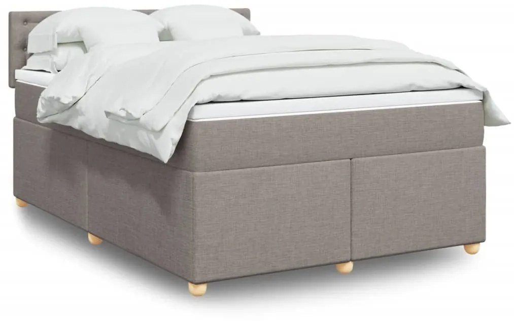 ΚΡΕΒΑΤΙ BOXSPRING ΜΕ ΣΤΡΩΜΑ TAUPE 160X200 ΕΚ. ΥΦΑΣΜΑΤΙΝΟ 3286749