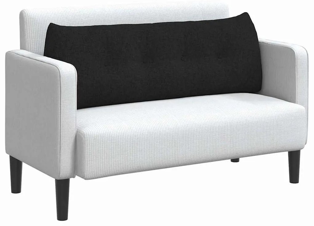 vidaXL Μαξιλάρι Πλάτης Μαύρο 140 x 24 x 50 εκ ύφασμα