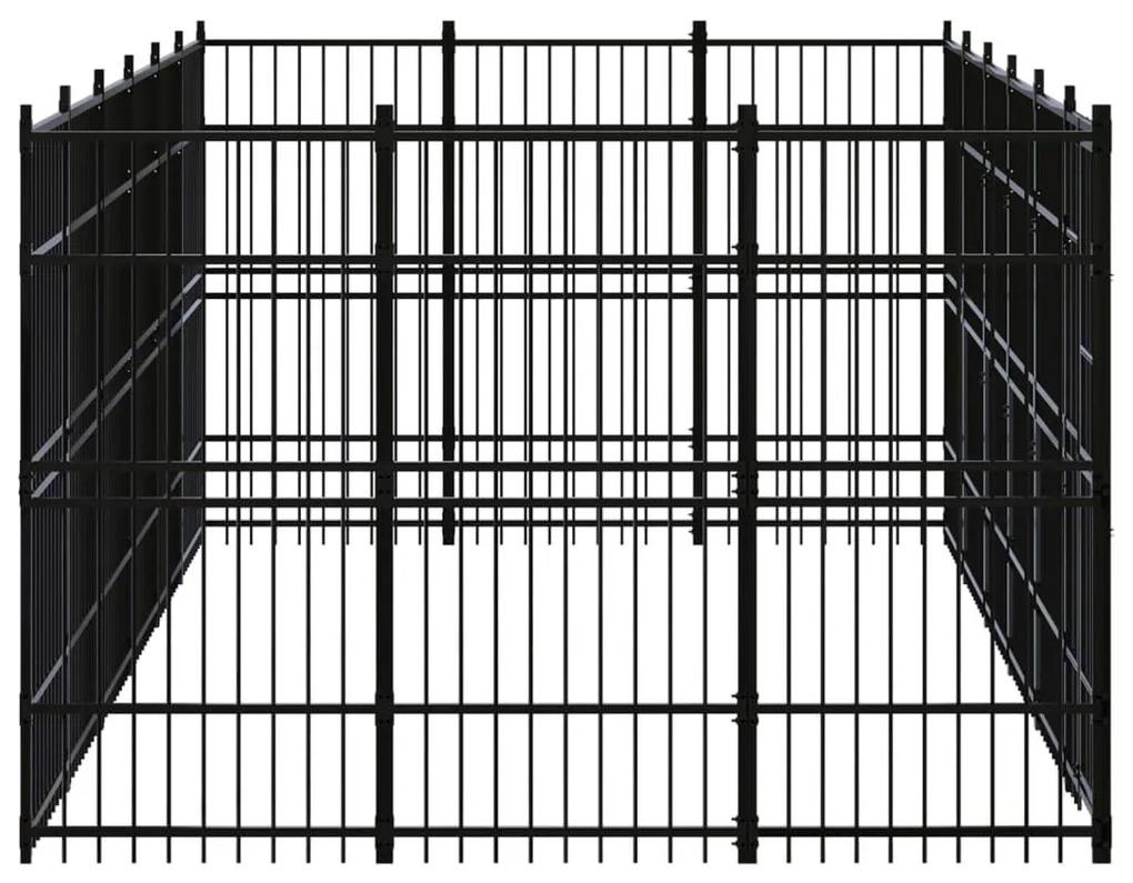 Κλουβί Σκύλου Εξωτερικού Χώρου 16,59 μ² από Ατσάλι - Μαύρο