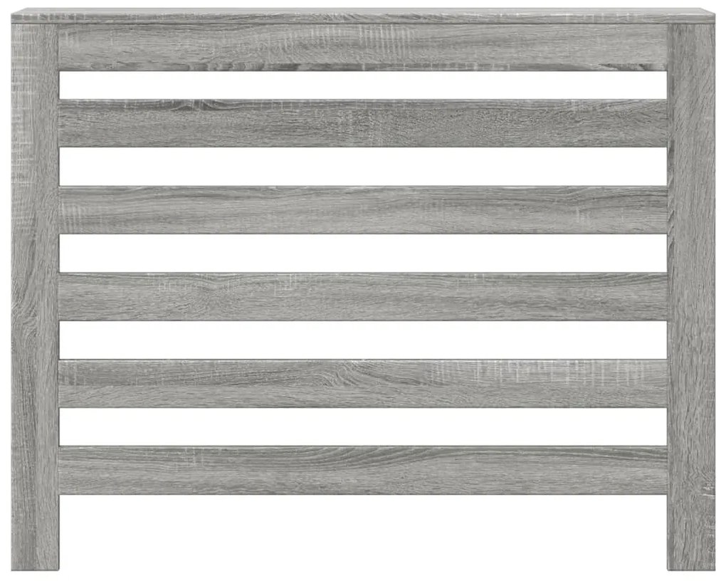 vidaXL Κάλυμμα Καλοριφέρ Γκρι Sonoma 104x20x82εκ Επεξεργασμένο Ξύλο
