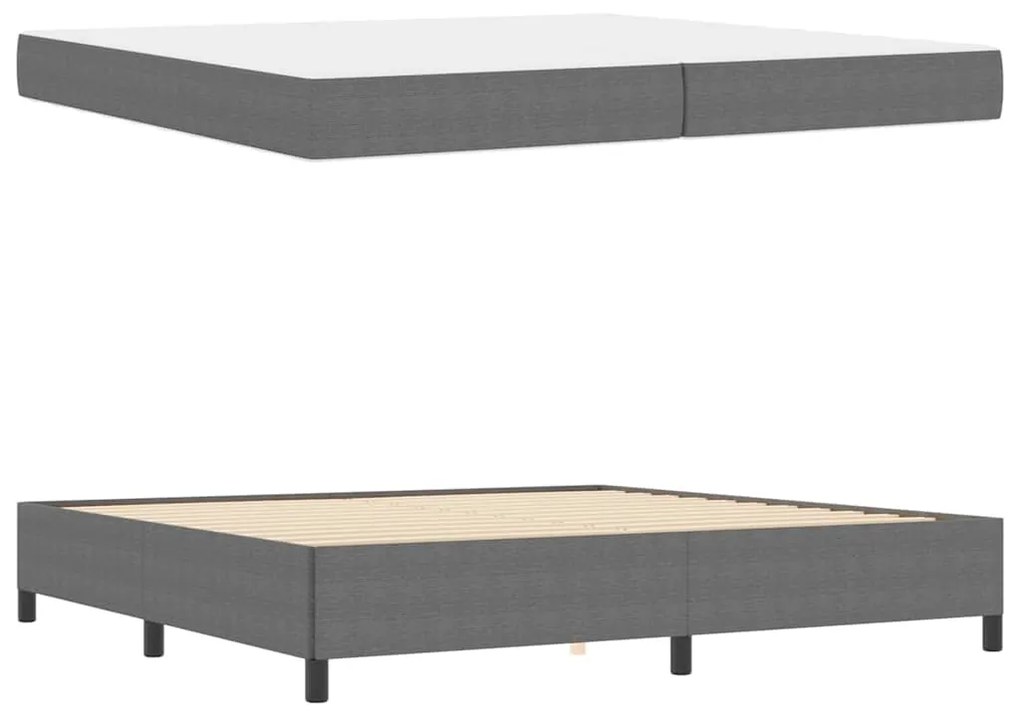 vidaXL Σκελετός Κρεβατιού Ανοιχτό γκρι 100 x 200 cm Βελούδο