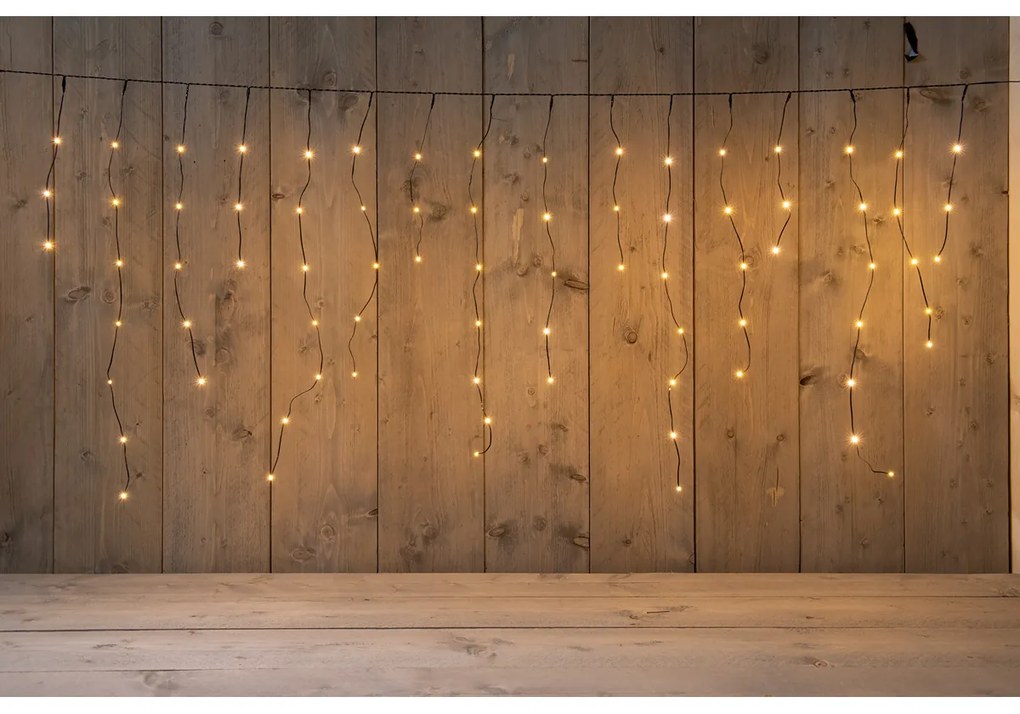 ΦΩΤΑΚΙΑ  ICICLE LIGHTS 360LED/720X70CM LED ΚΛΑΣΣΙΚΟ ΘΕΡΜΟ - 5M ΚΑΛΩΔΙΟ ΜΑΥΡΟ - 72 STRINGS 3/5/7/3/5/7 - 4.5V/IP44 ΜΕΤΑΣΧ