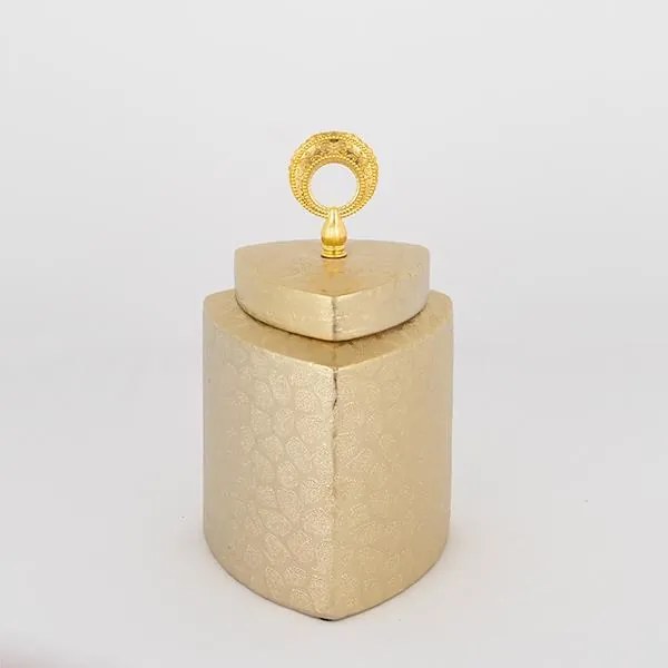 ΒΑΖΟ ΚΕΡΑΜΙΚΟ ΧΡΥΣΟ 14.5x14.5x22.5cm|752-20115