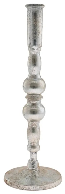 Κηροπήγιο Μεταλλικό Ασημί 9x27,5εκ. Zen Collection 24.3.49559
