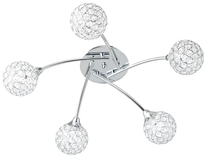 Φωτιστικό Οροφής Aca AD2012005C SKYLAR Διάφανο (Transparent)