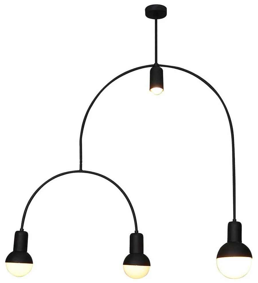 Φωτιστικό Οροφής Κρεμαστό HL-3523-4 77-3785 Christopher Black  Homelighting Metal