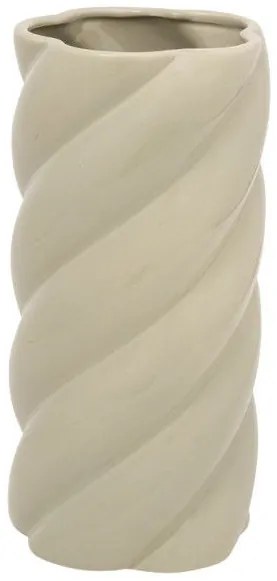 Βάζο Dermel Pakoworld κεραμικό σε μπεζ απόχρωση Φ12x25εκ 199-000625 199-000625 Μπεζ