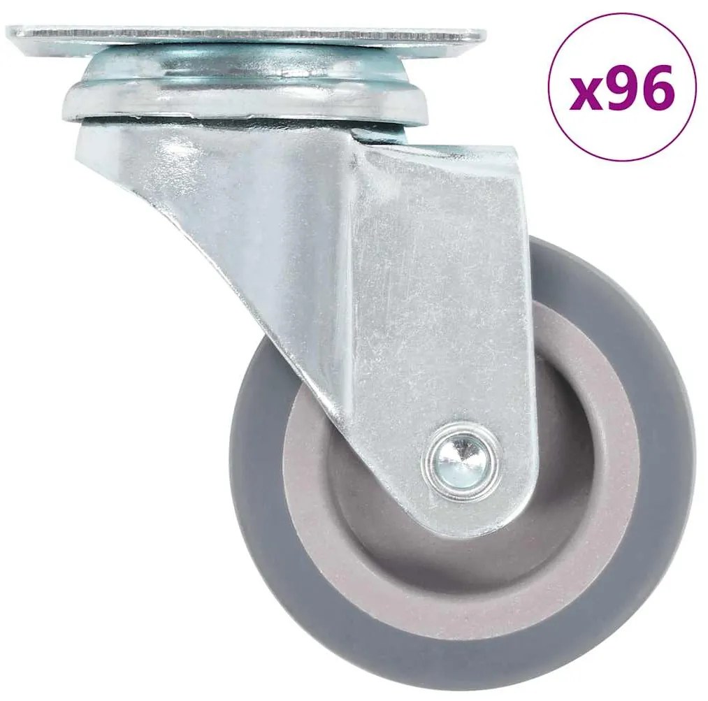 vidaXL Ρόδες Περιστρεφόμενες 96 τεμ. 50 χιλ.