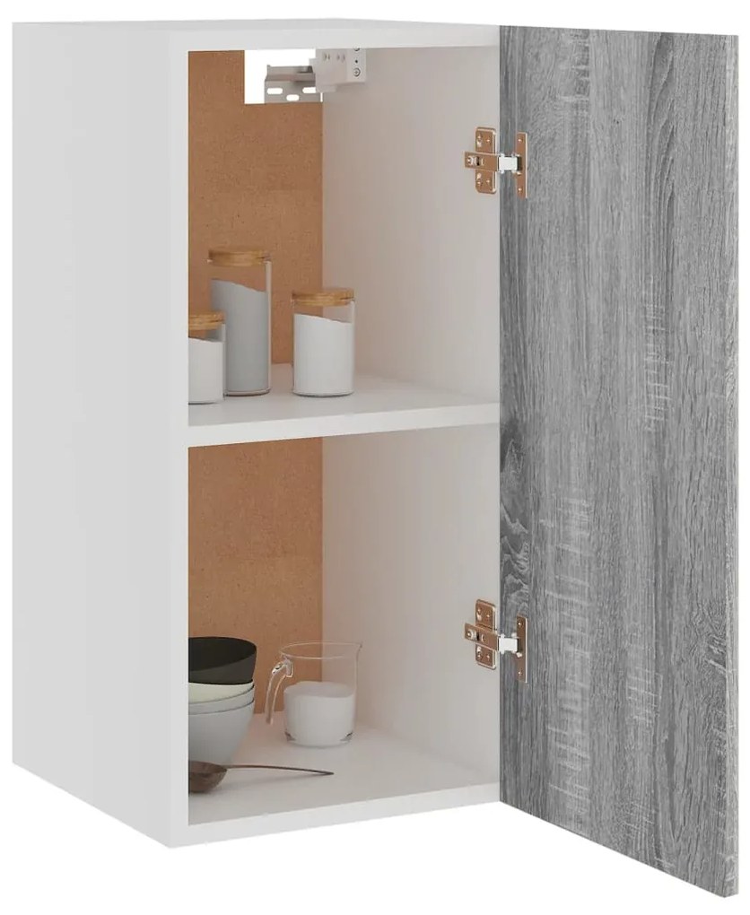 vidaXL Κρεμαστό Ντουλάπι "Lyon" Γκρι Sonoma 29,5x31x60 εκ. από Τεχνητό Ξύλο