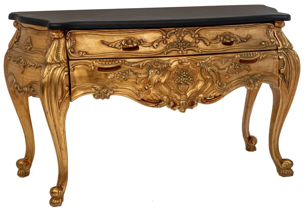 Κονσόλα Vintage 89185 148x65x83cm Black Gold