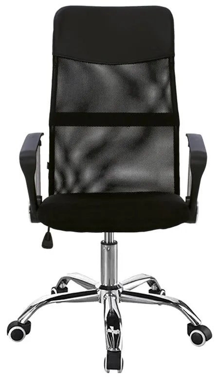 Καρέκλα γραφείου Joel II με ύφασμα mesh σε μαύρη απόχρωση 75x53x115-125εκ 61x59x123 εκ.