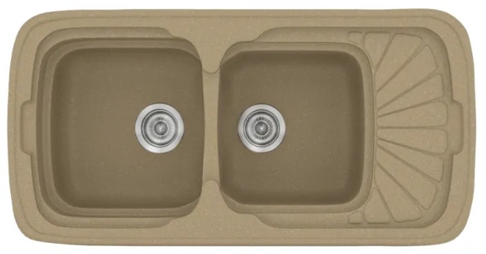 Sanitec Classic 304 Metallic Cream Νεροχύτης