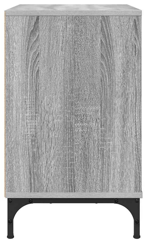 vidaXL Κομοδίνο Γκρι sonoma 63.5 x 36 x 61 εκ Επεξεργασμένο ξύλο