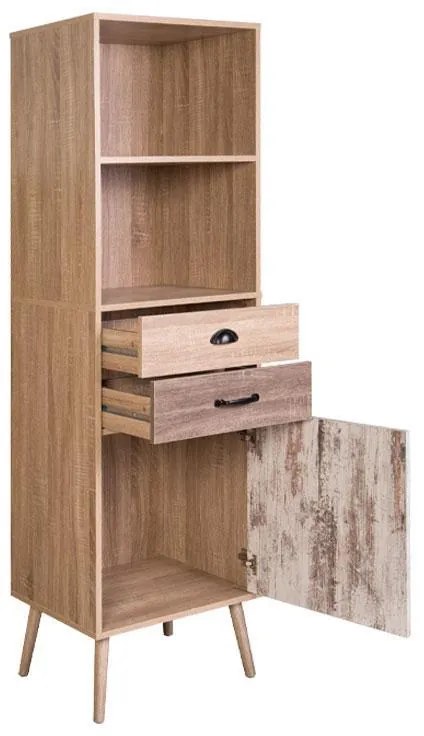Ραφιέρα Lounge Fylliana Sonoma Oak 50x39,5x171 εκ. 50x39.5x171 εκ.