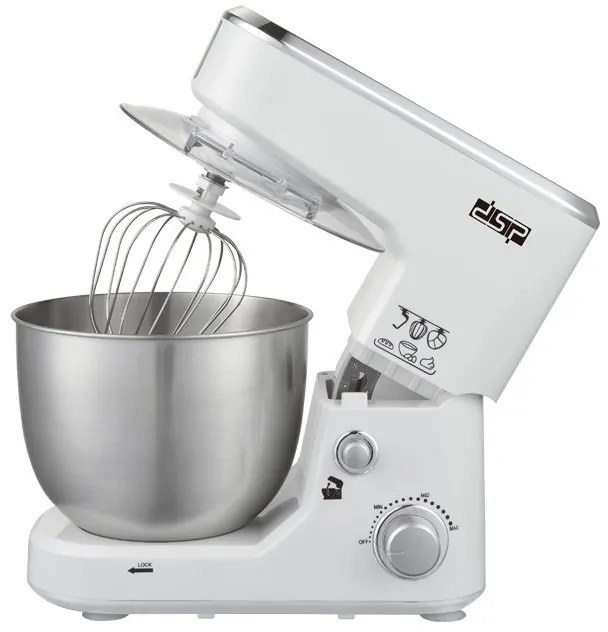 DSP - Κουζινομηχανή Μίξερ με Κάδο 5.0L Λευκό