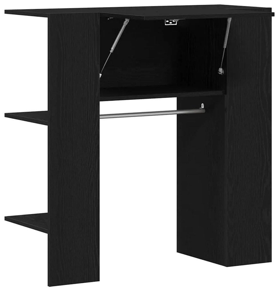 vidaXL Ντουλάπα Χειμώνα Μαύρη Δρυς 97,5x37x99 εκ. Επεξεργασμένο ξύλο