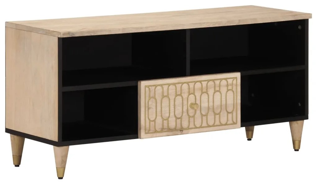 Έπιπλο Τηλεόρασης 100 x 33 x 46 εκ. από Μασίφ Ξύλο Μάνγκο