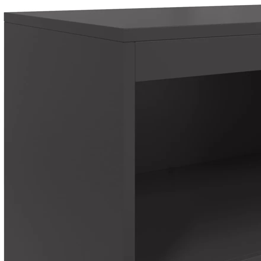 Ραφιέρα Μαύρη 68,5x38,5x123,5 εκ. από Ατσάλι - Μαύρο