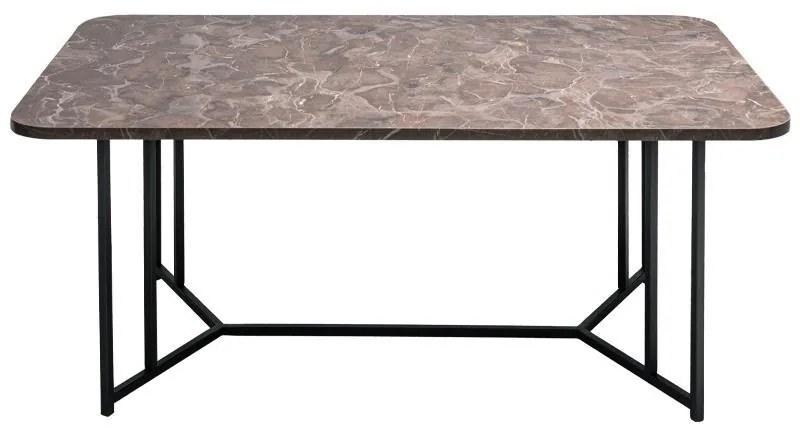 Color: Grey Marble, BlackMaterial: Mdf, MetalDimensions: Width: 115 cm / Depth: 68 cm / Height: 45 cmΤραπεζάκι Σαλονιού Diamond 115x68x45 εκ.