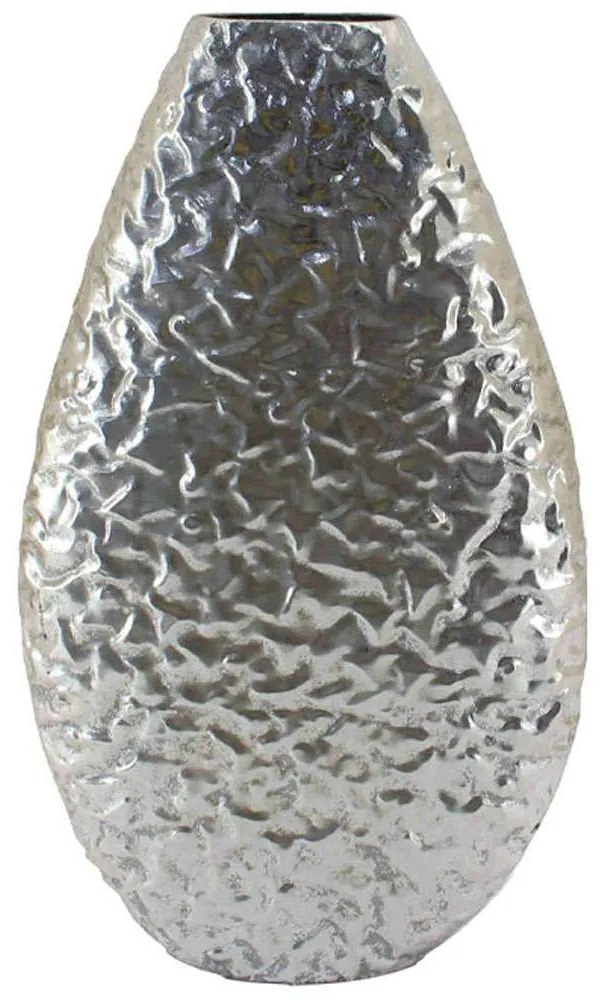 Βάζο 15-00-94939 31x11x53,5cm Antique Silver Marhome Metal