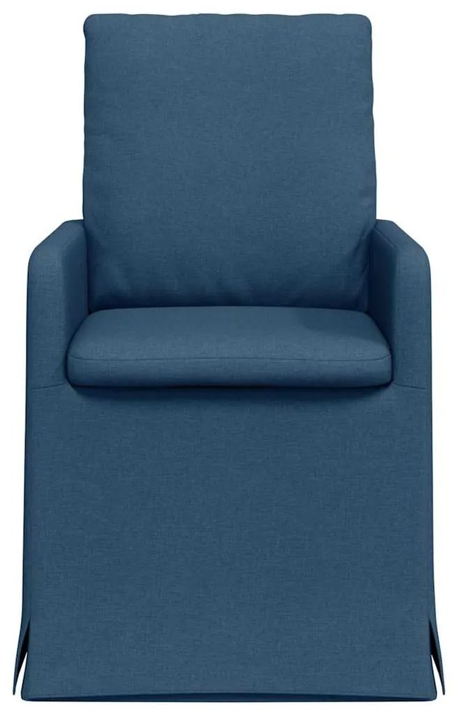 vidaXL Καρέκλες φαγητού 2 pcs Μπλε 57 x 67 x 98 εκ ύφασμα