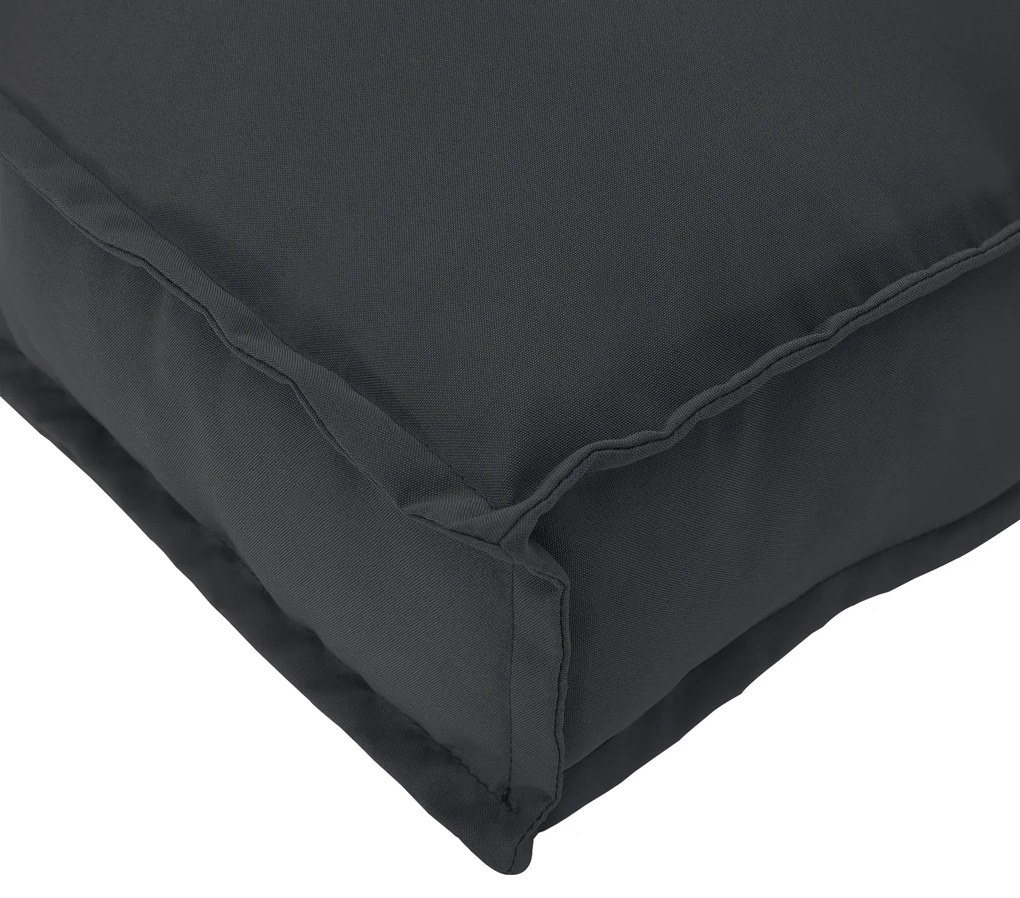 vidaXL μαξιλάρι παλετών  για κάθισμα Μαύρο 120x80x12 εκ. ύφασμα οξφόρδη