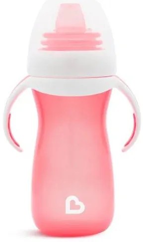 Munchkin  Μεταβατικό Κύπελλο - Μπουκάλι 300ml Με Λαβές Και Μαλακό Στόμιο Gentle Cup Tall Ροζ 90141