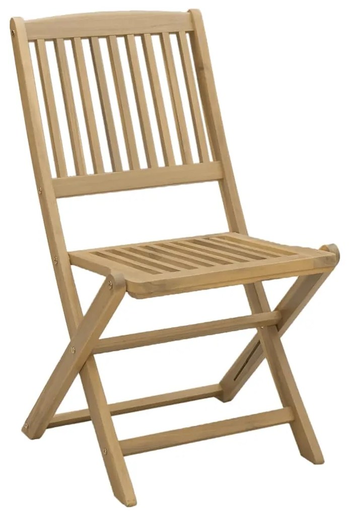 vidaXL Καρέκλες Κήπου Πτυσσόμενες 2 τεμ 57x48,5x90 εκ. Μασίφ Ακακία