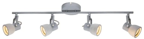Πλαφονιέρα Φωτισιτκό Οροφής 4ΦΩΤΟ PEPPER Γκρι MC171154 Aca-MC171154-Γκρι MC171154