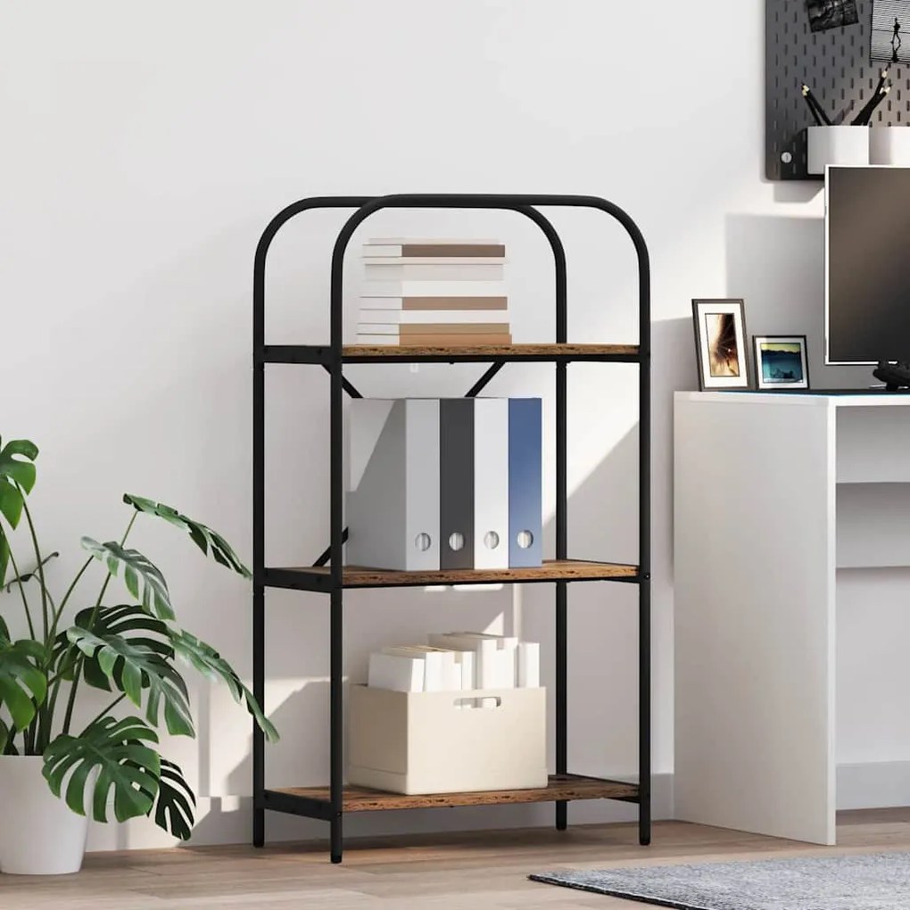 vidaXL Ράφι Βιβλίων Παλαιό ξύλο 60 x 30 x 109 εκ Επεξεργασμένο ξύλο