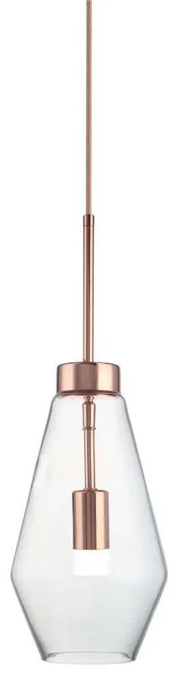 Φωτιστικό Οροφής DD-GL-0627CLEAR 1xG9 Φ17cm 140cm Copper Aidonitsa