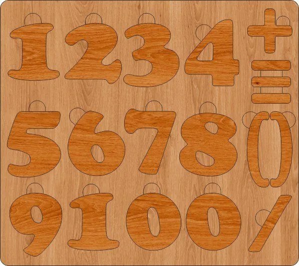 Intra απο ξύλο plywood 3mm-4mm πάχος - Alphavit Puzzle Rus Δίασταση 30x30 cm Intraeaxys-075g0moz