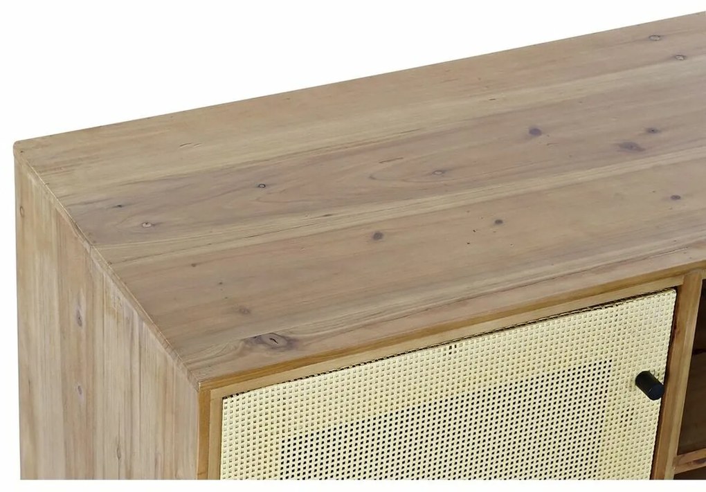 Τηλεόραση DKD Home Decor Καφέ 140 x 38 x 53 cm Έλατο Φυσικό ρατάν