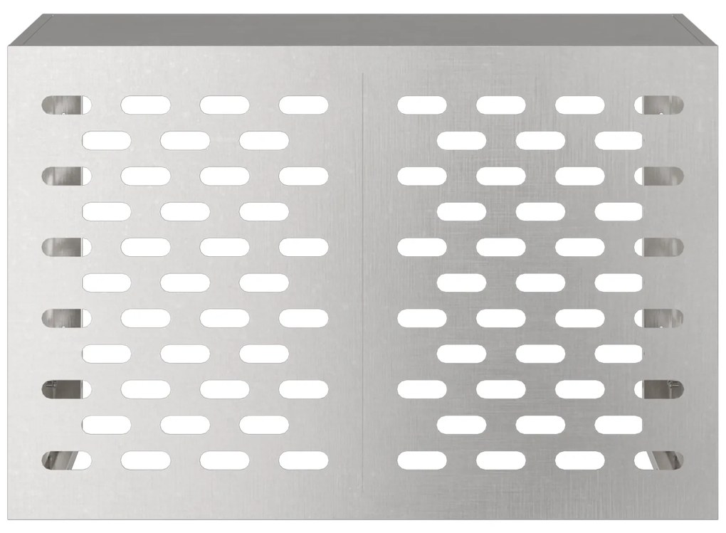 vidaXL Κάλυμμα AC 90x40x60 εκ Ανοξείδωτο Ατσάλι