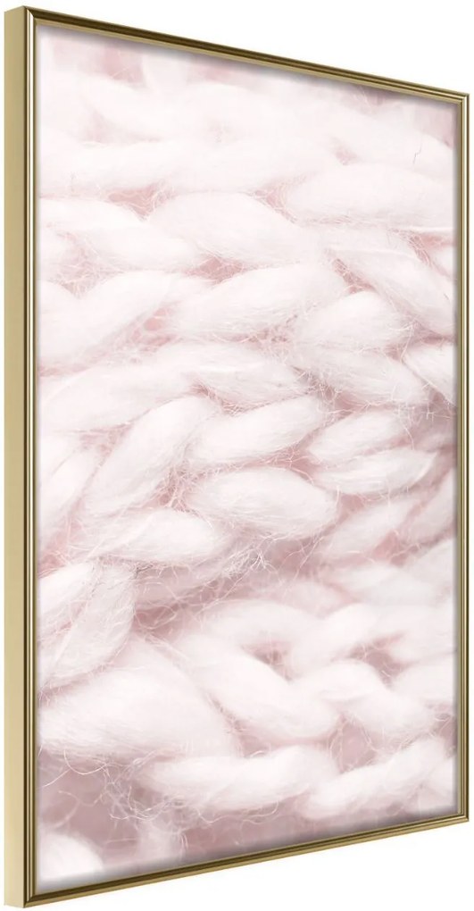 Αφίσα - Pale Pink Knit - 20x30 - Χρυσό - Χωρίς πασπαρτού