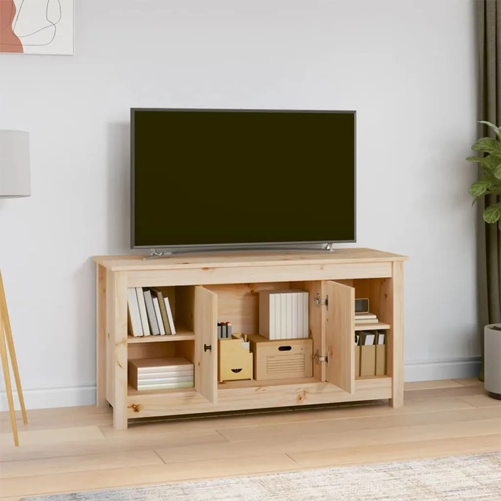 vidaXL Έπιπλο Τηλεόρασης 103 x 36,5 x 52 εκ. από Μασίφ Ξύλο Πεύκου