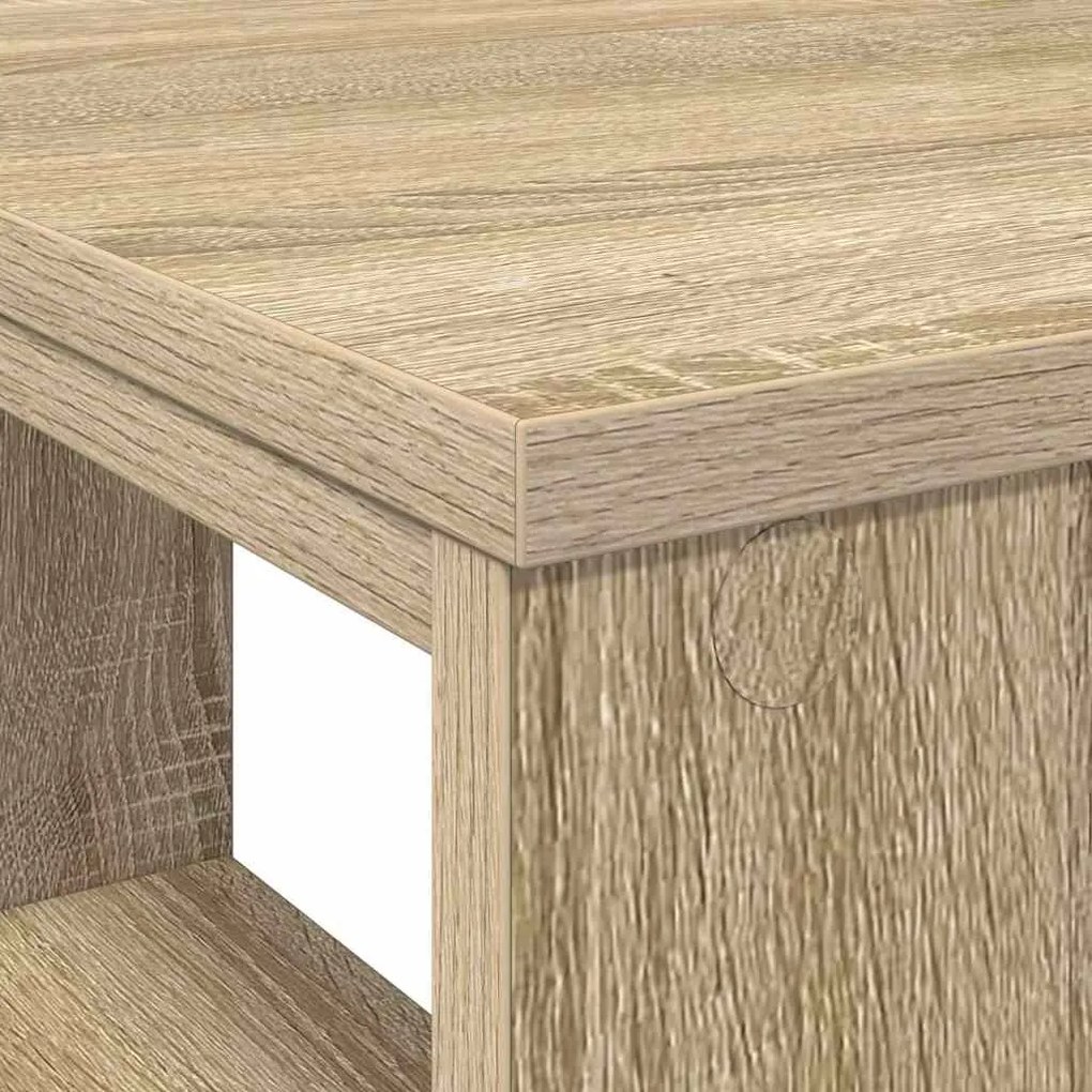 vidaXL Γραφείο με ράφι Sonoma Δρυς 90 x 50 x 75 εκ. Επεξεργασμένο ξύλο