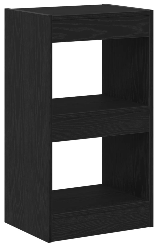 vidaXL Βιβλιοθήκη/Διαίρεση Χώρου Μαύρο Δρυς 40x30x71,5 εκ