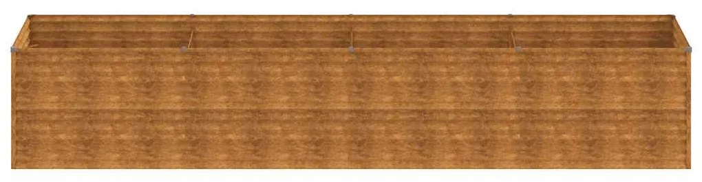 vidaXL Ζαρντινιέρα 386 x 100 x 69 εκ. από Ατσάλι Σκληρυθέν στον Αέρα