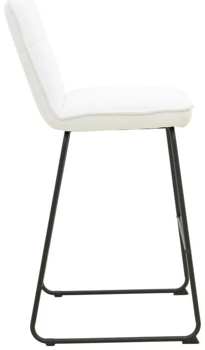 Σκαμπό μπαρ Essential ύφασμα μπεζ-πόδι μαύρο μεταλλικό 53x64.5x107εκ 4αδα 53x64.5x107 εκ.