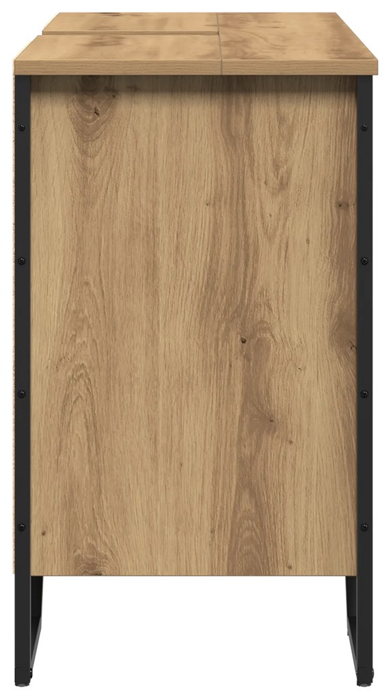 vidaXL Ντουλάπα Νιπτήρα Μπάνιου Καστανιά 91x35x60 εκ Επεξεργασμένο Ξύλο
