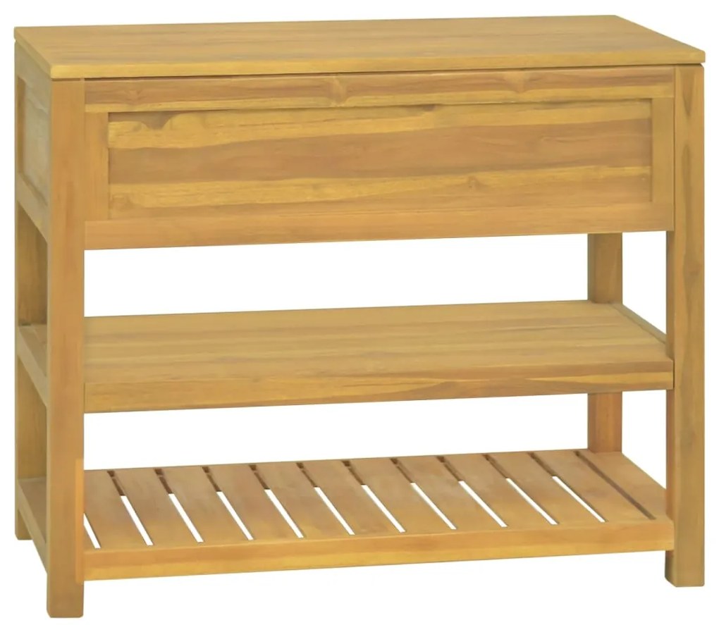 vidaXL Έπιπλο Μπάνιου 90 x 45 x 75 εκ. από Μασίφ Ξύλο Teak