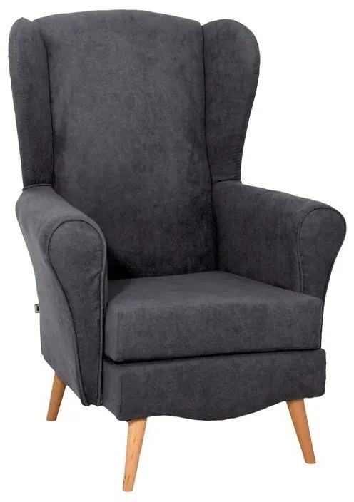 Πολυθρόνα Classic 24 Fylliana Σκούρο Γκρί 80x80x114 εκ. 80x80x114 εκ.