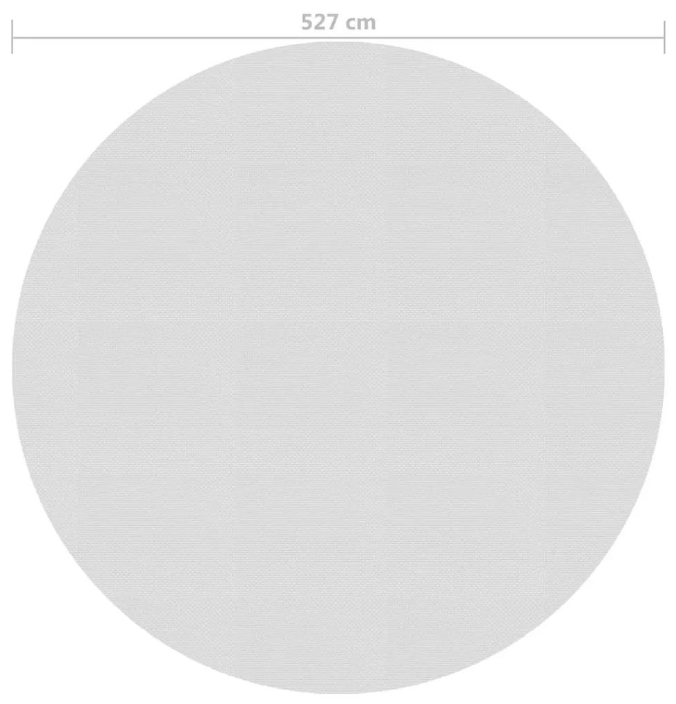 Κάλυμμα Πισίνας Ηλιακό Γκρι 527 εκ. από Πολυαιθυλένιο - Γκρι