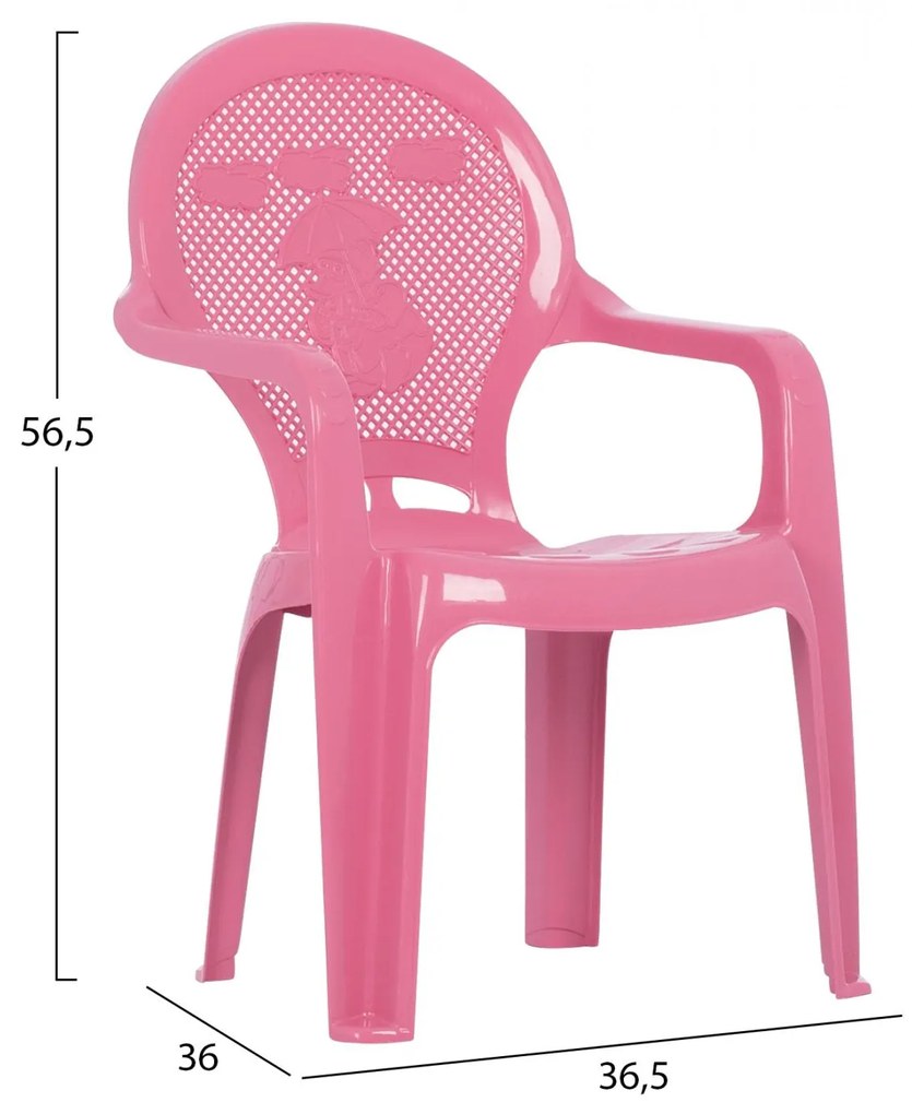 Καρεκλάκι Παιδικό C5824.07 Ροζ 36.5x36.5x56.5εκ. 36.5x36.5x56.5 εκ.