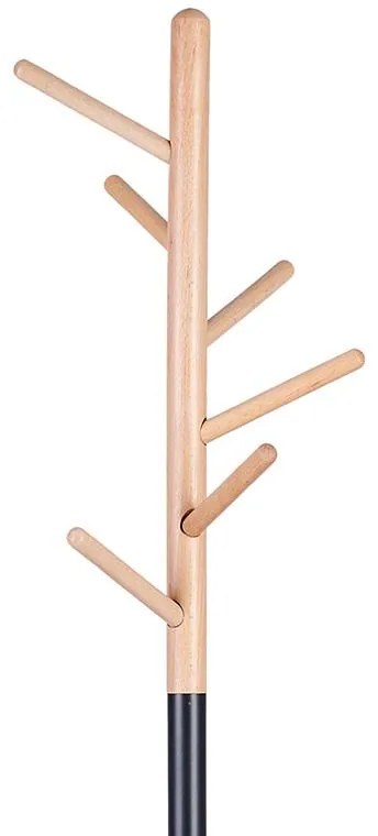 Καλόγερος ρούχων Marianna μέταλλο μαύρο-φυσικό Φ37x169εκ 37x37x169 εκ.